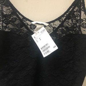 Black lace body suit